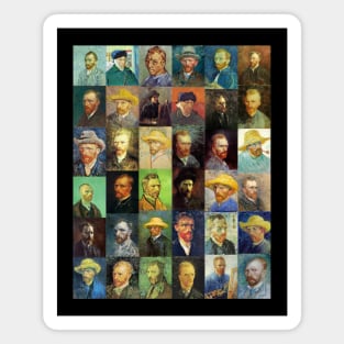 Vincent van Gogh Collage Magnet